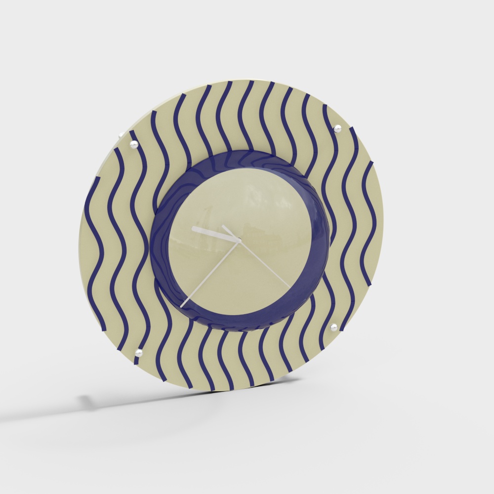 Modern cream style clock