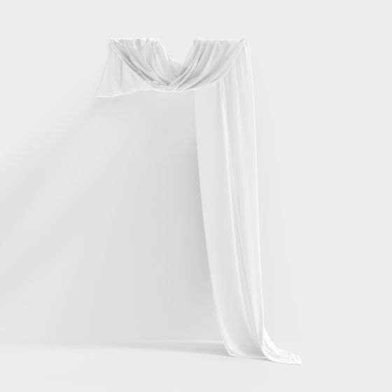 Elegant Drapery 3D model