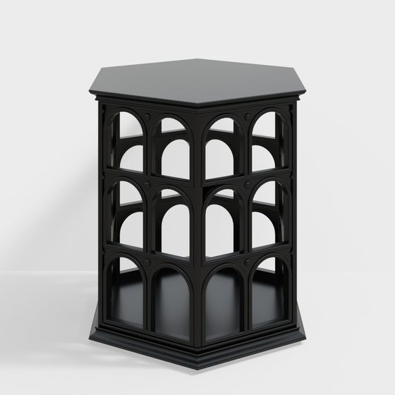 Hexagonal Arch Table 3D model
