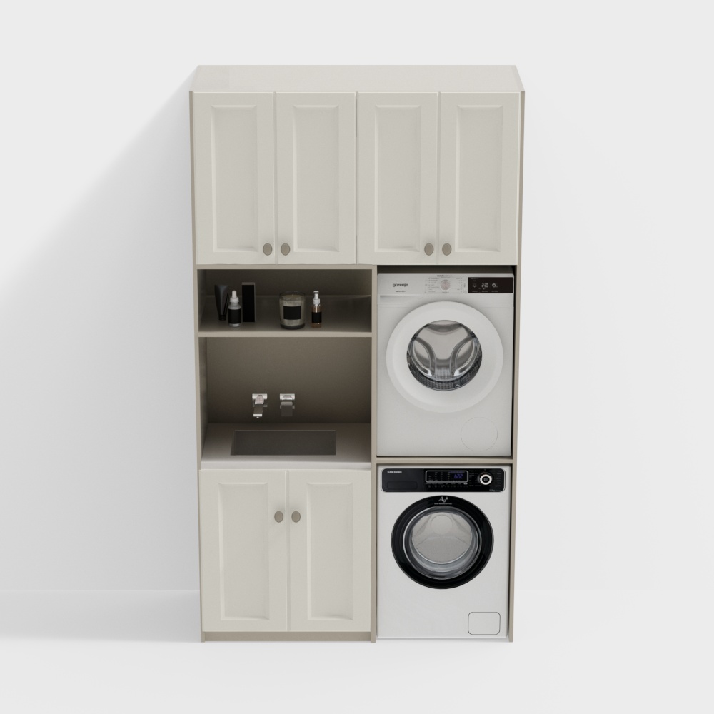 Modern laundry cabinet