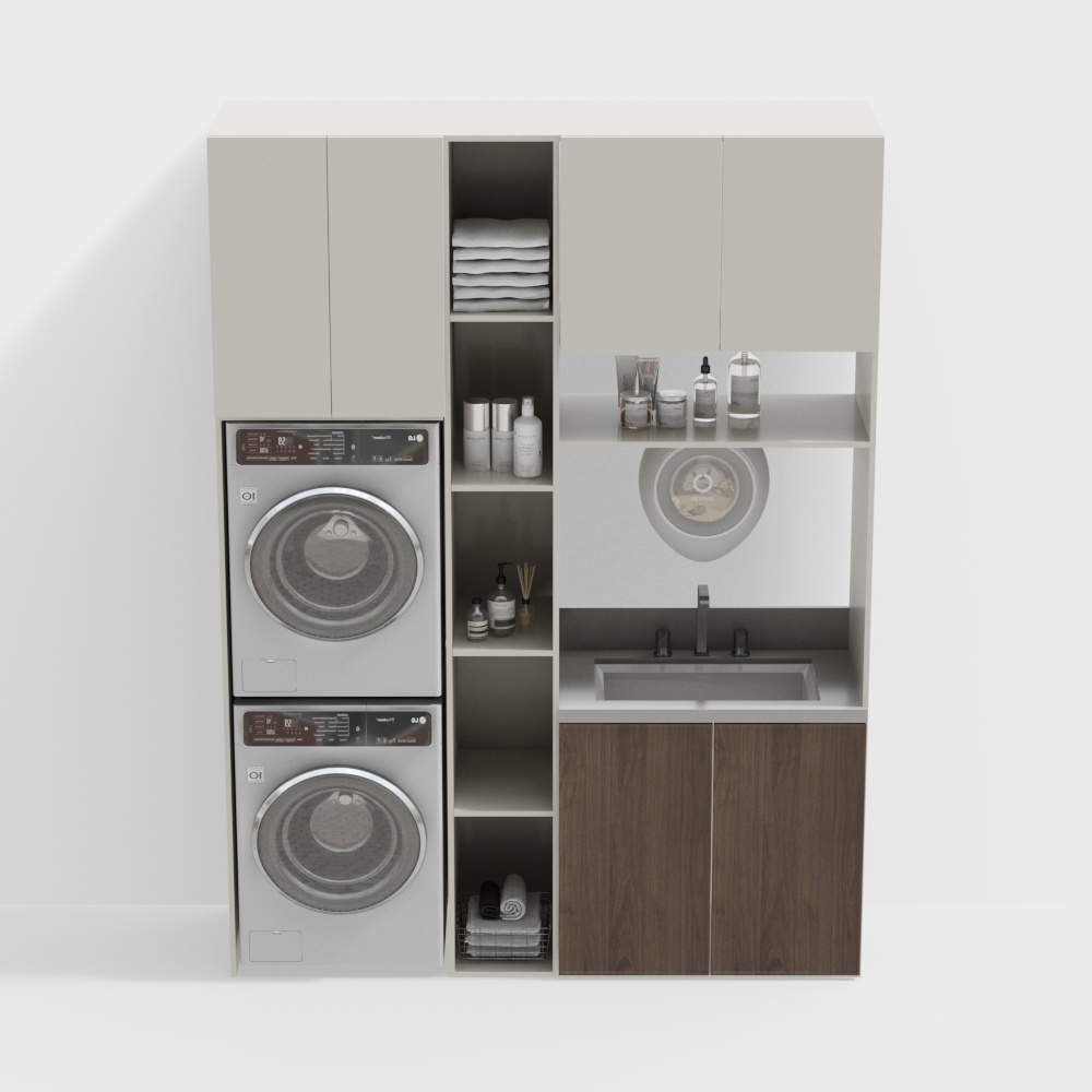 Modern laundry cabinet