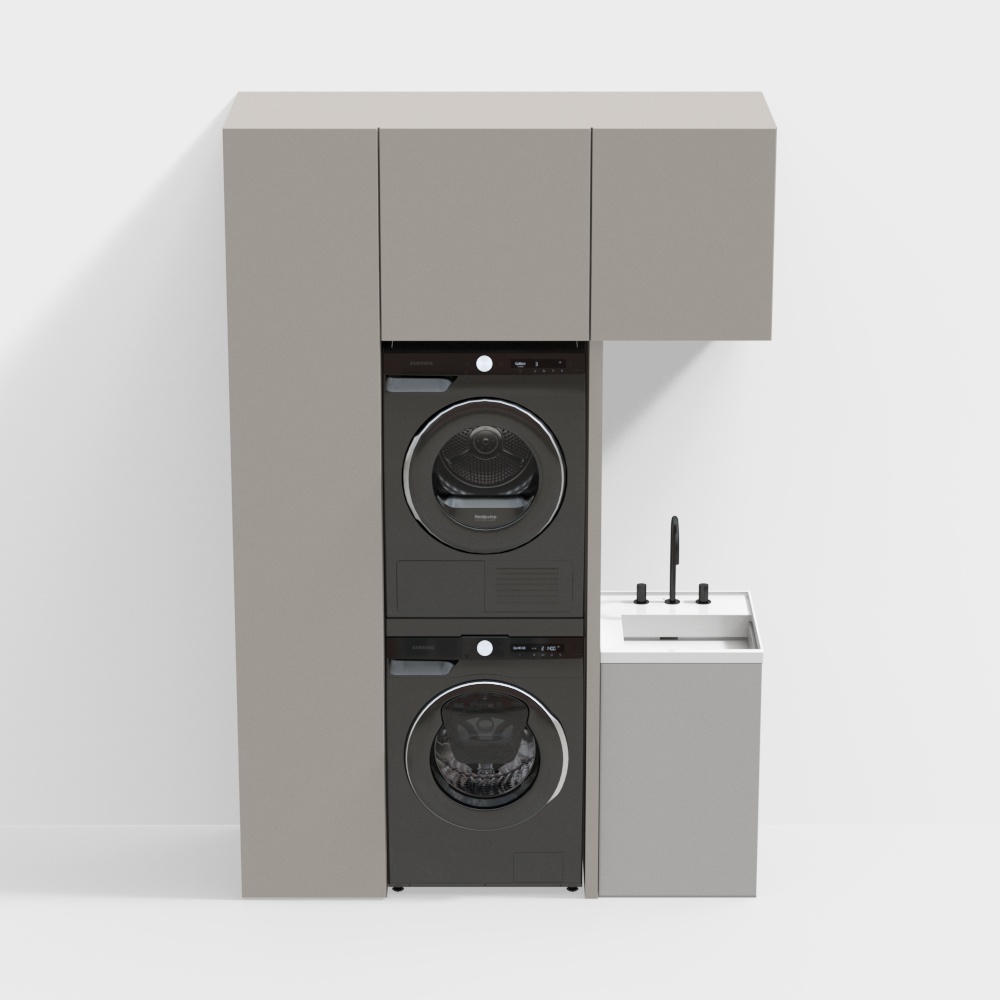 Modern laundry cabinet