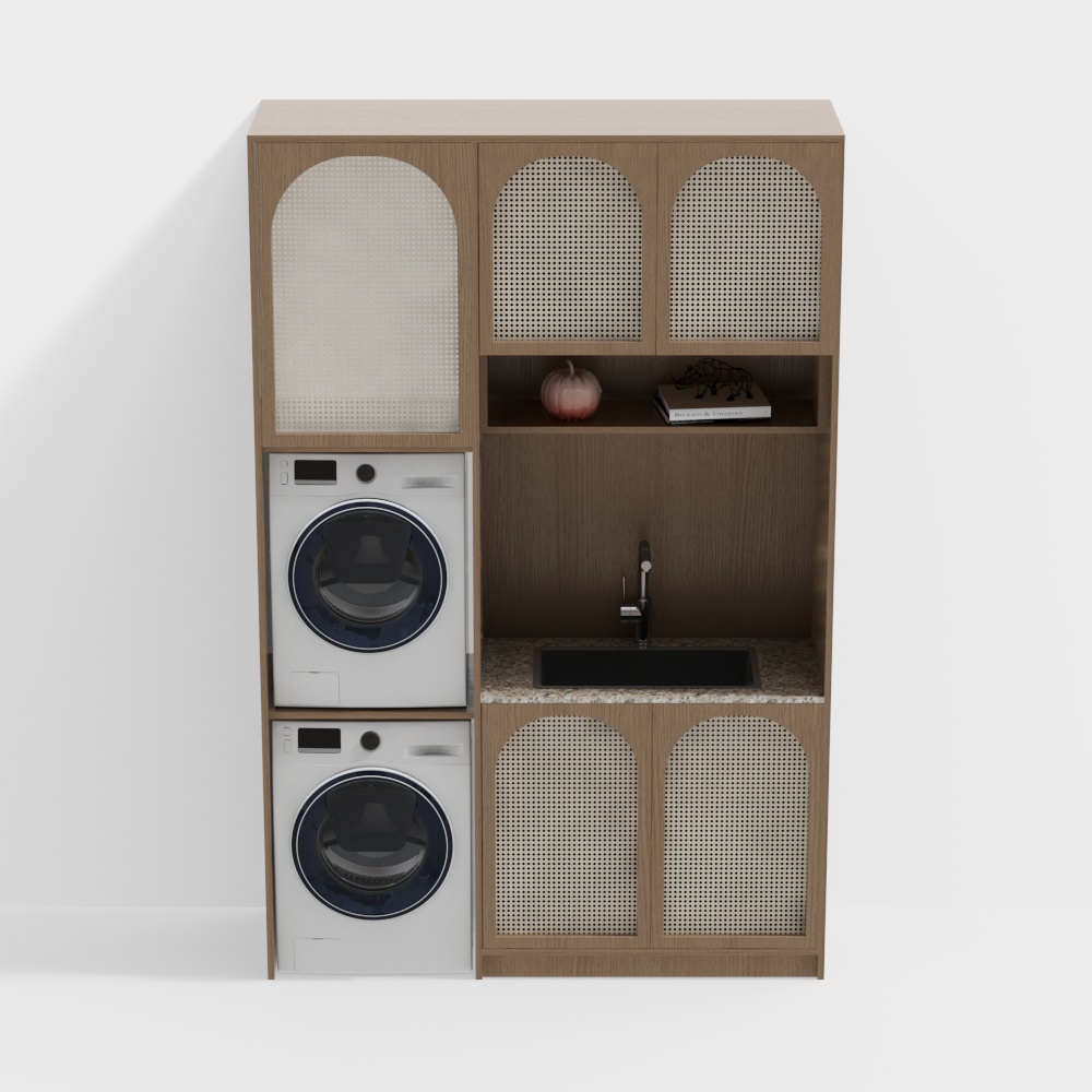 Wabi Sabi laundry cabinet