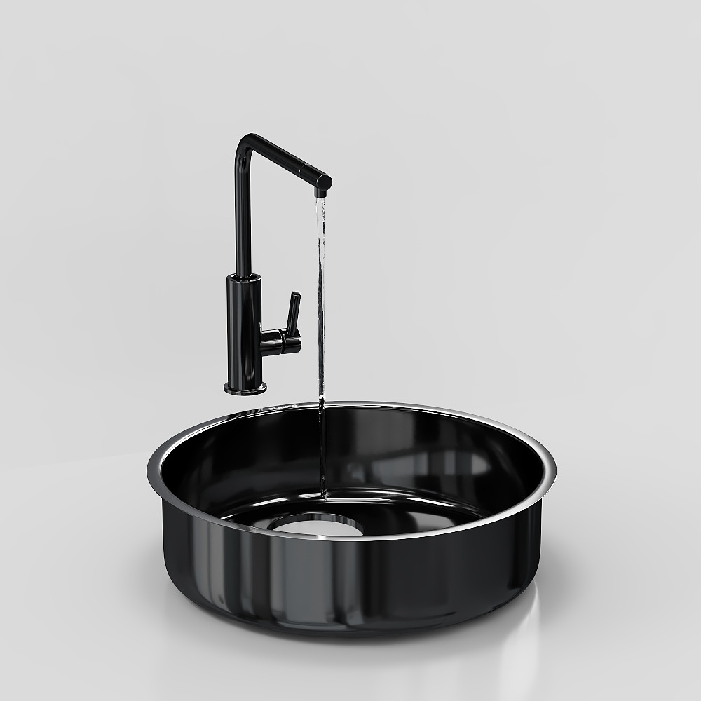 Évier en acier inoxydable moderne