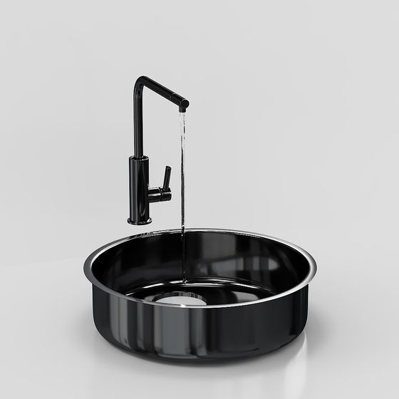 Évier en acier inoxydable moderne