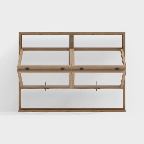 Modern Glass Display Cabinet 3D Model