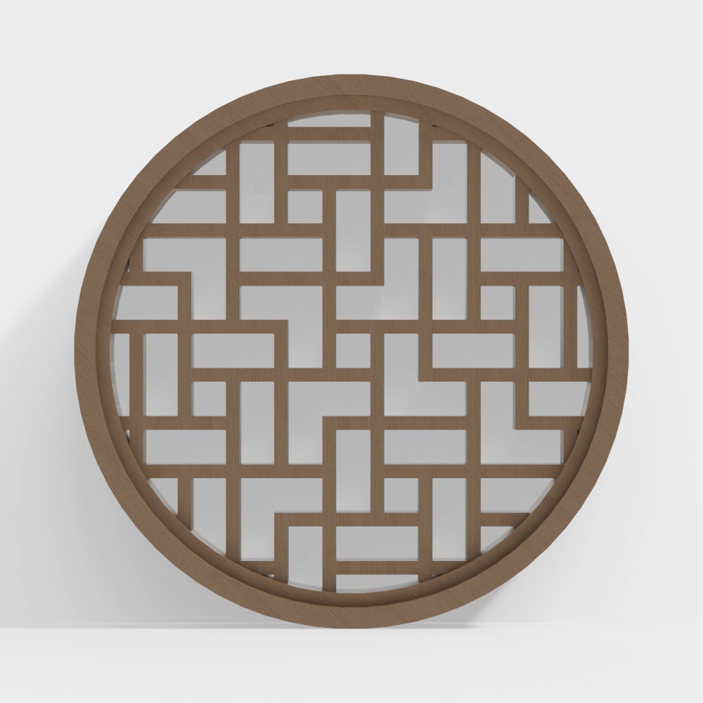 Fenêtre coupée de style chinois nouveau