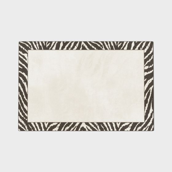 Elegant Zebra Print Carpet 3D Model for Interiors