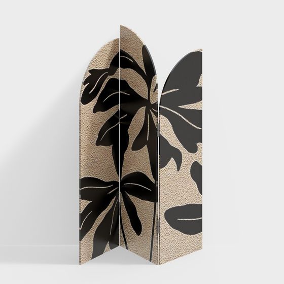 Stylish Polygonal Screen 3D model for Modern Spaces