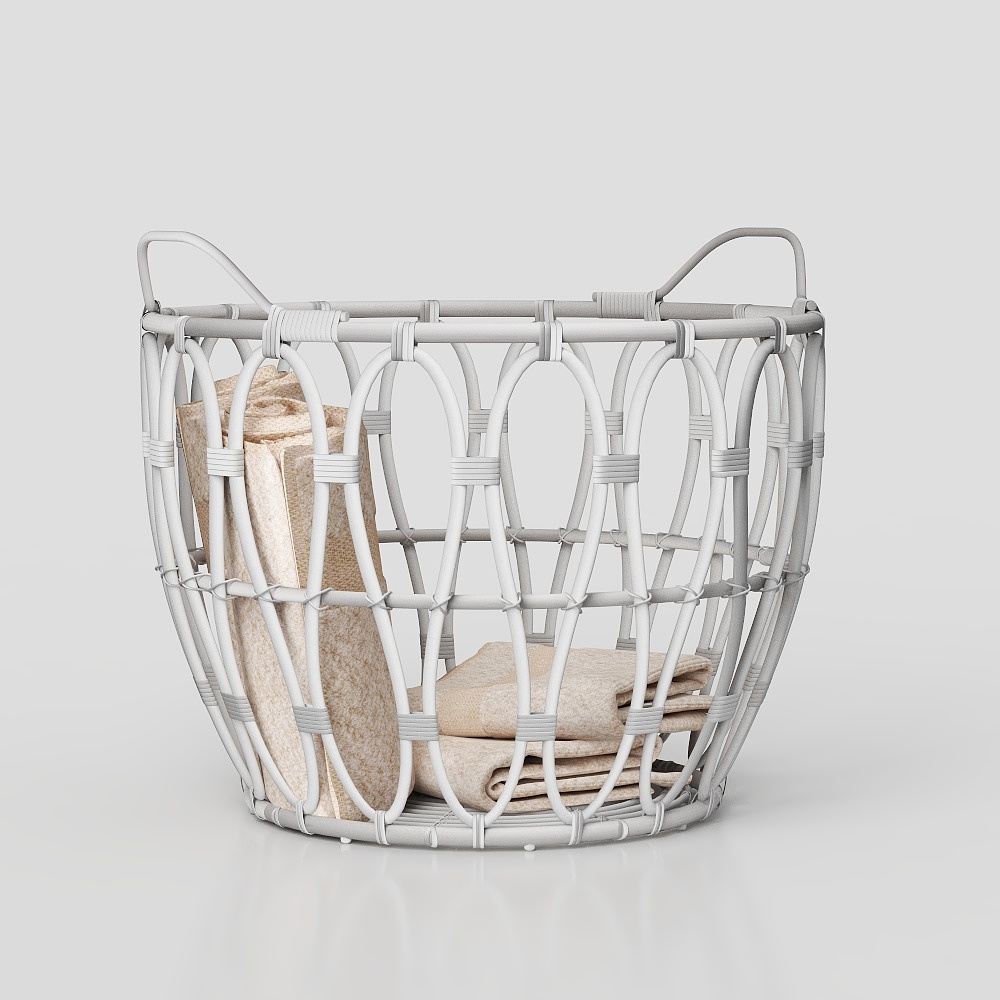 Modern bathroom storage basket