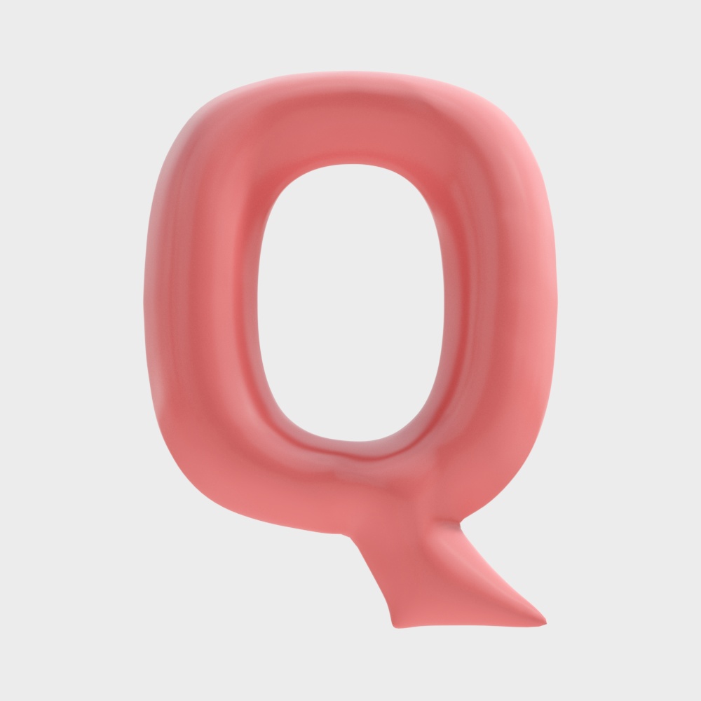 Simple pink balloon hanging ornament Q