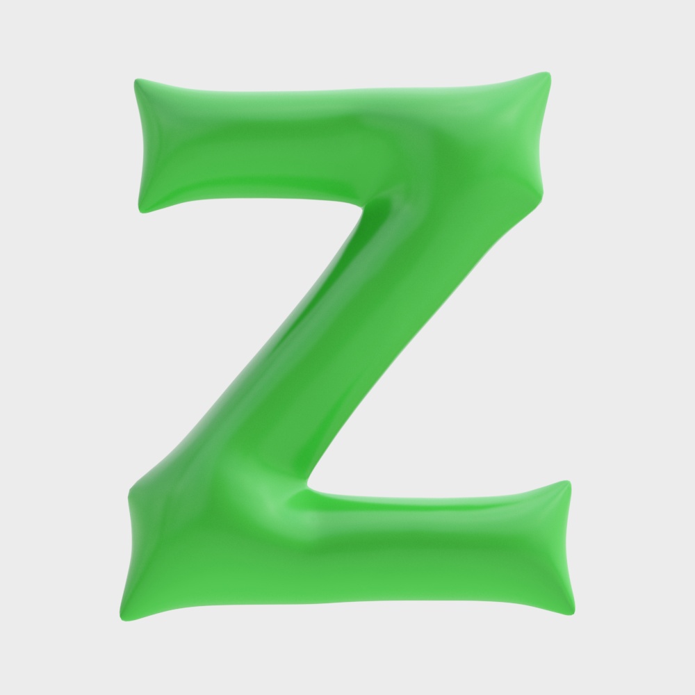 Simple green balloon hanging ornament Z