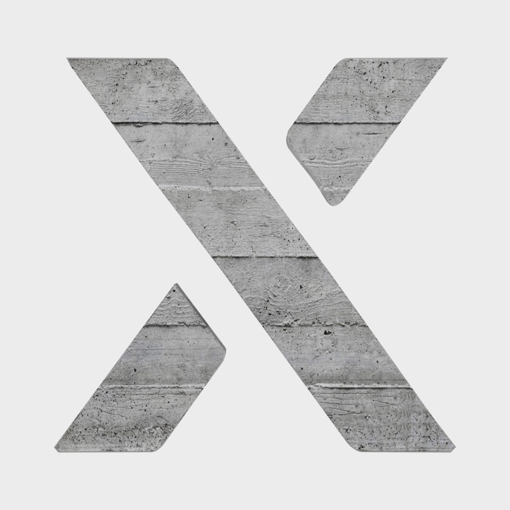 Wabi-sabi wood letter wall hanging ornaments X