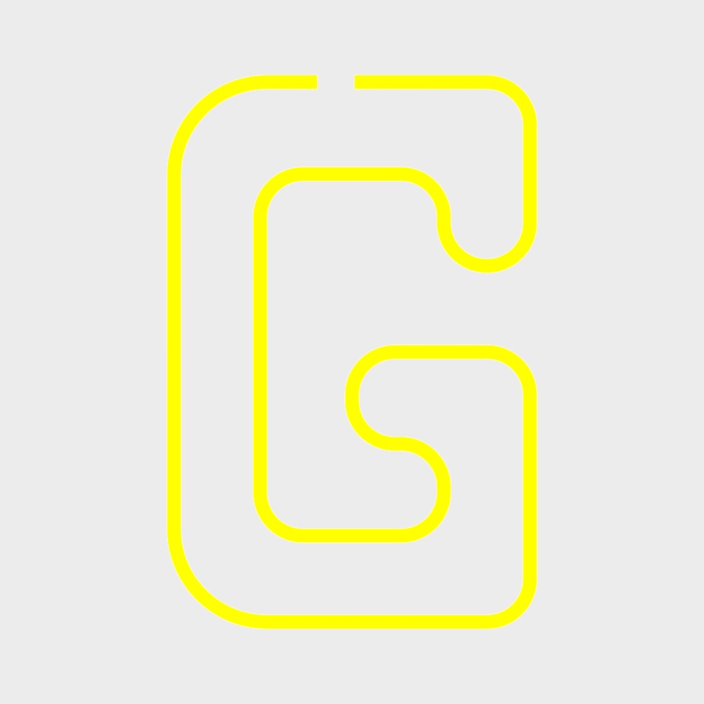 Moderne orange Wanddekoration Buchstabe G