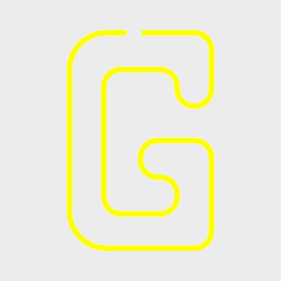 Moderne orange Wanddekoration Buchstabe G