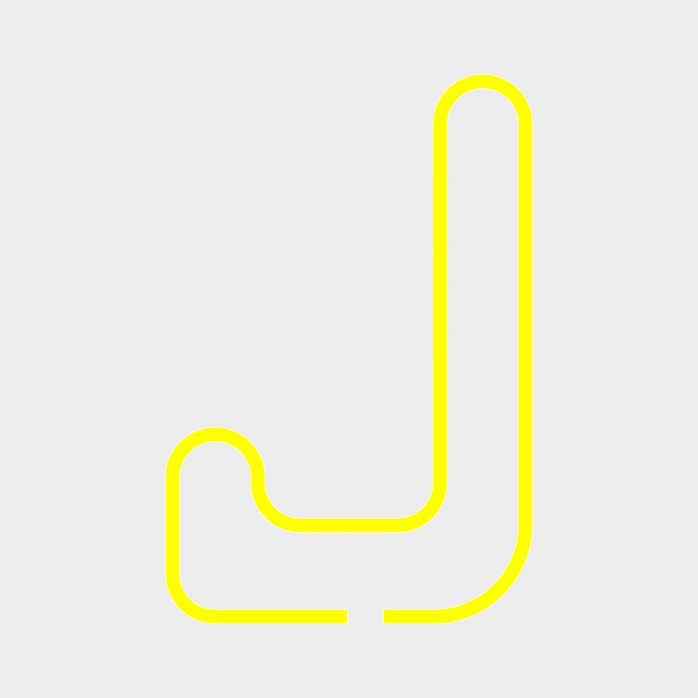 Modern orange letter wall decoration J