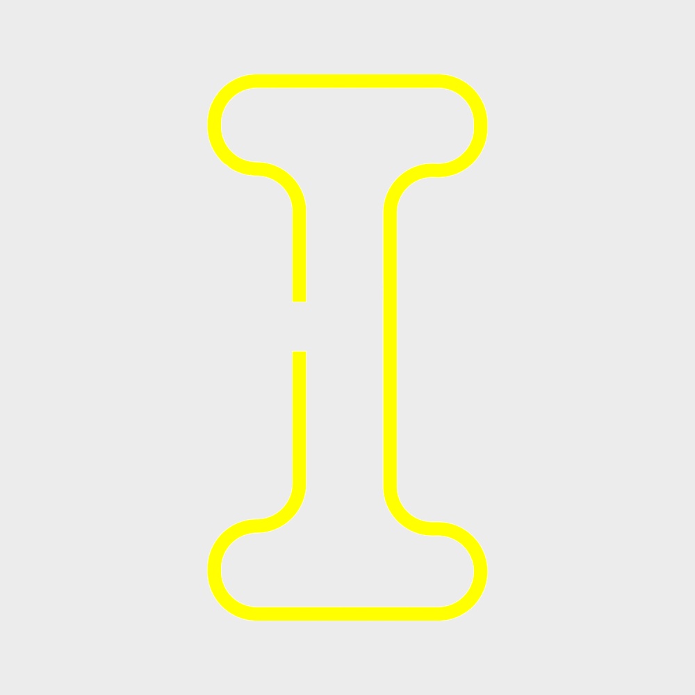 Decoración de pared con letra naranja I