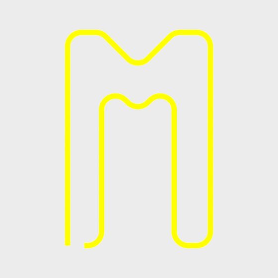 Neon M Logo 3D model