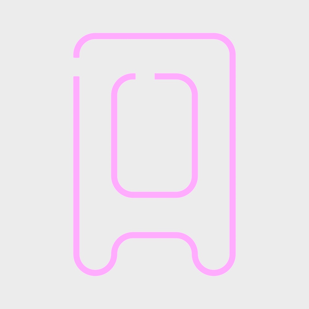 Decoración de pared de letras rosa moderna A