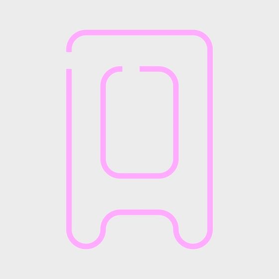 Modern Pink Letter Wall Decoration 3D Model