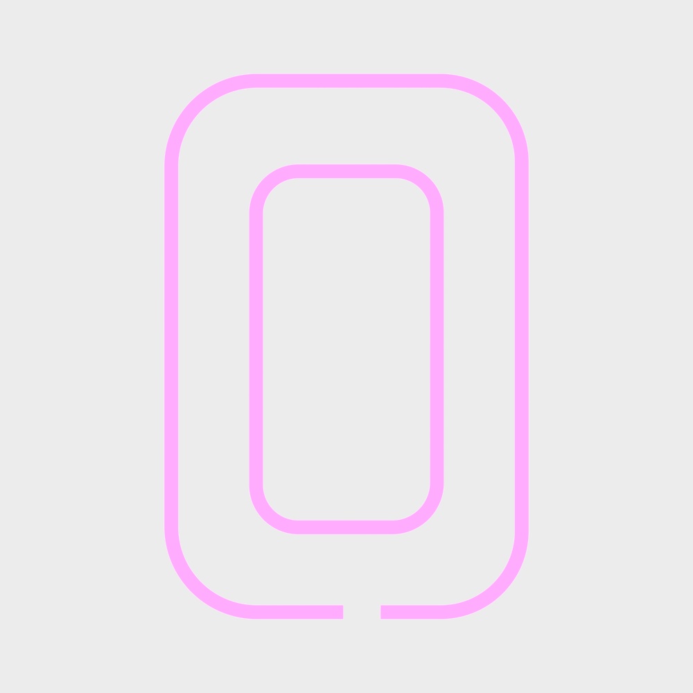 Décoration murale en lettres roses O moderne