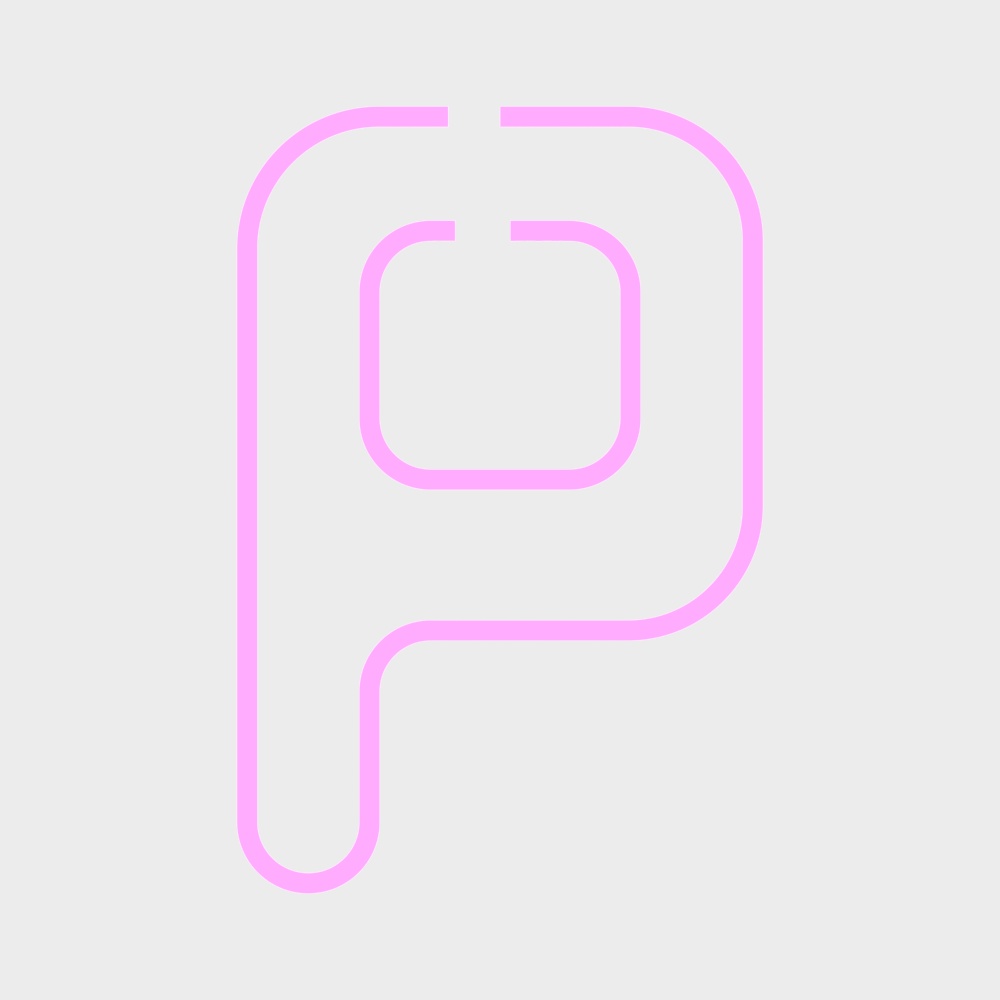 Modern pink letter wall decoration P