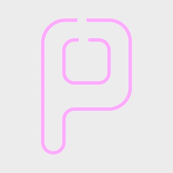 Modern Pink Letter Wall Decoration 3D Model for Playful Interiors