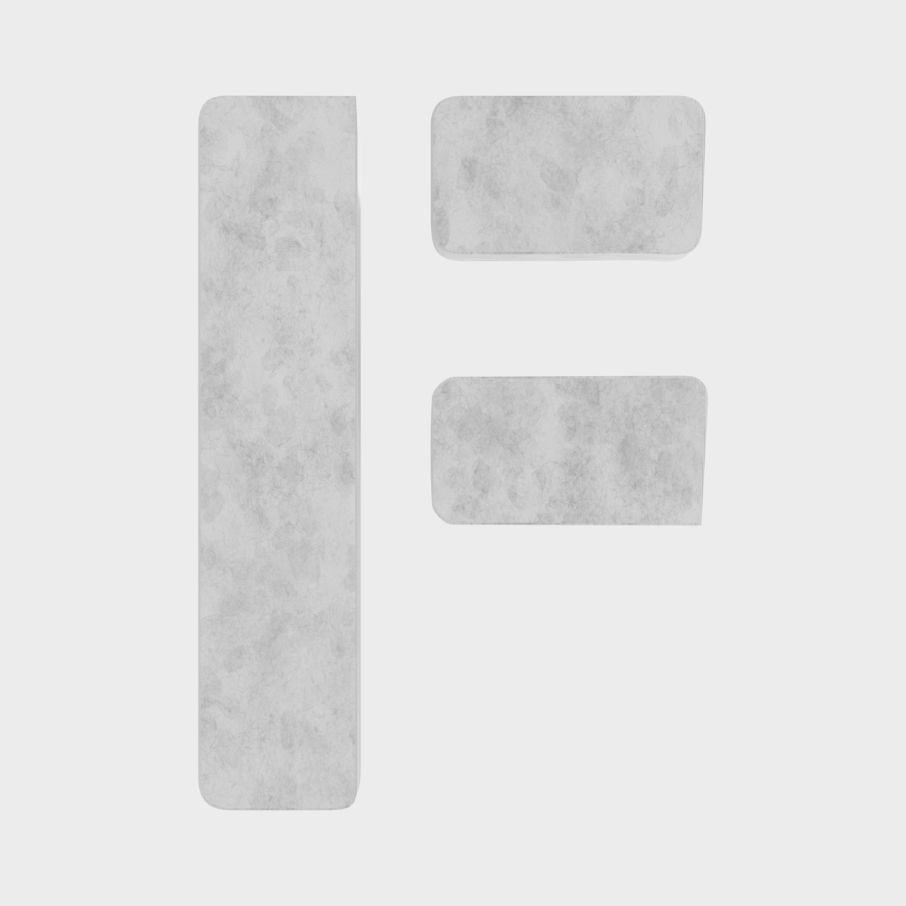 Minimalist European marble alphabet wall hangings