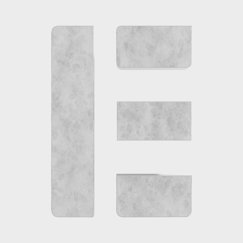 Minimalist European marble alphabet wall hangings