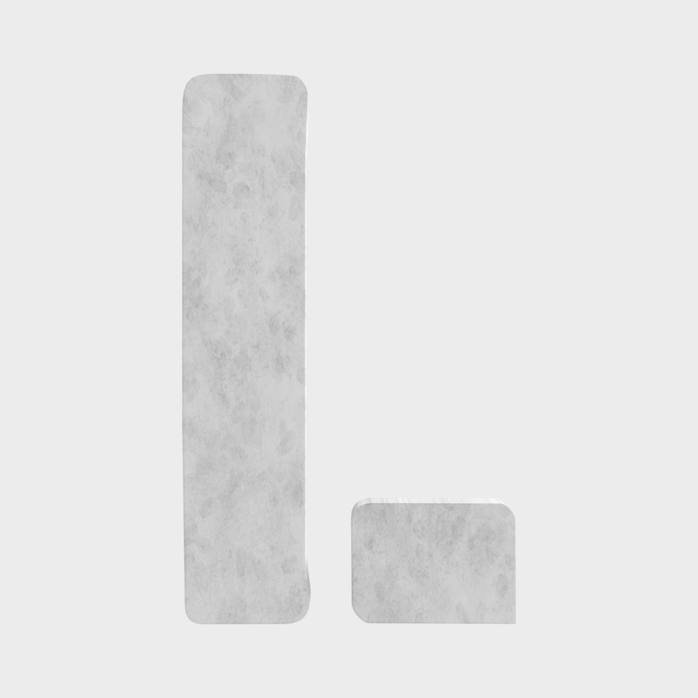 Minimalist European marble alphabet wall hangings