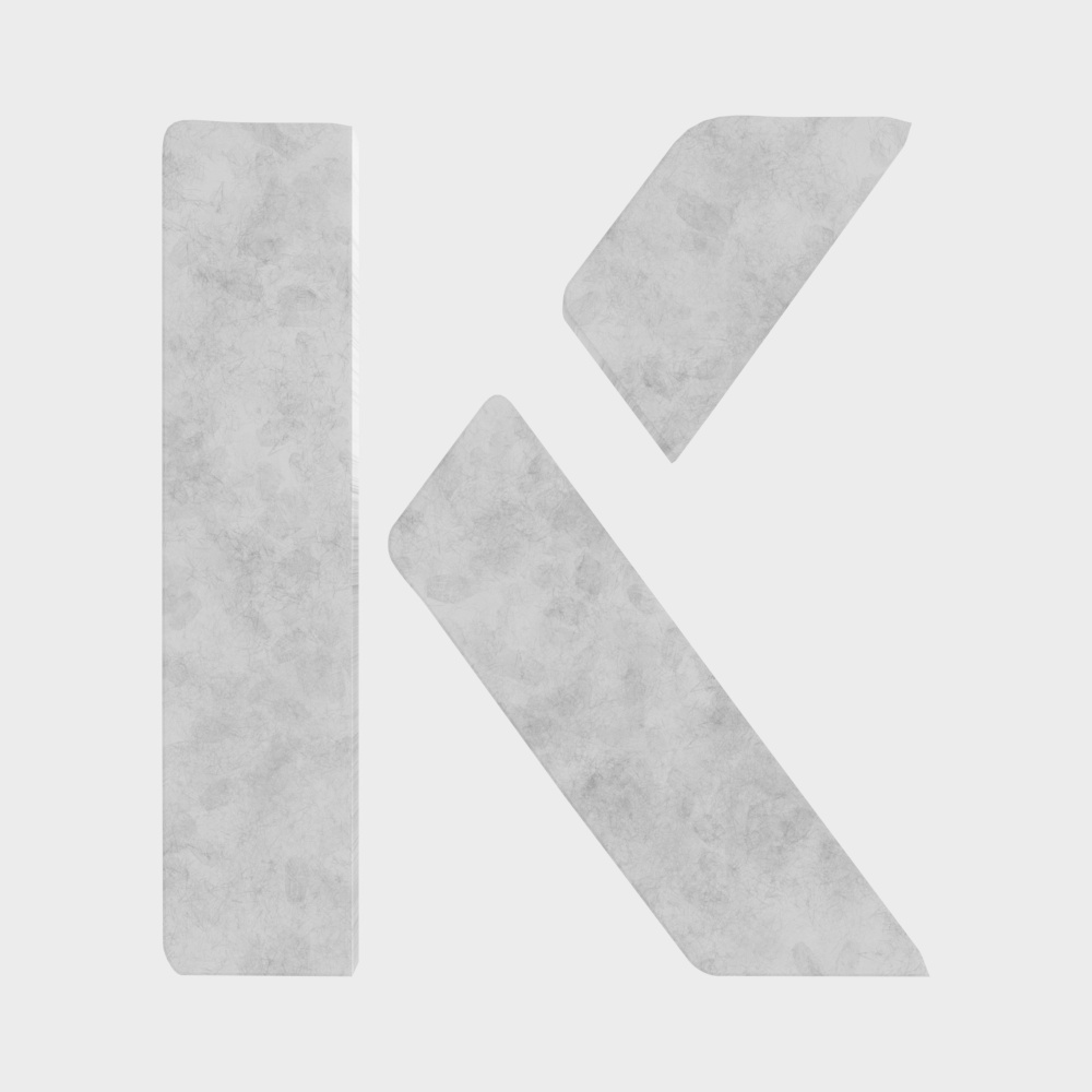 Minimalist European marble alphabet wall hangings