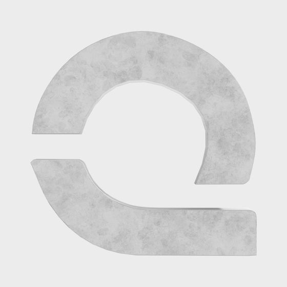 Elegant Low Polygon Grey Marble 3D Model