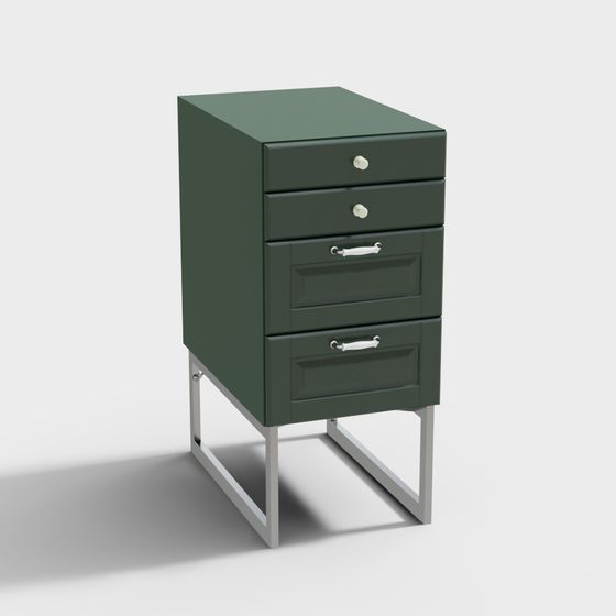 Minimalist Storage Cabinet 3D model