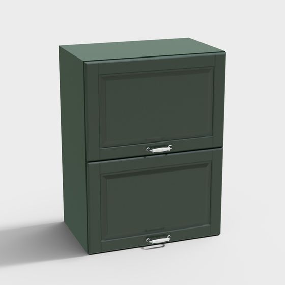Modern Minimalist 2D File Cabinet 3D model