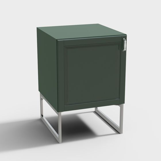 Urban Minimalist Cabinet 3D model for Modern Spaces
