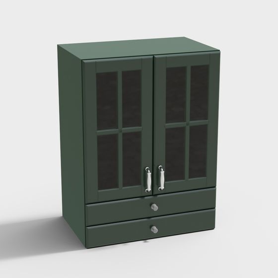 Sleek Minimalist Storage Cabinet 3D model