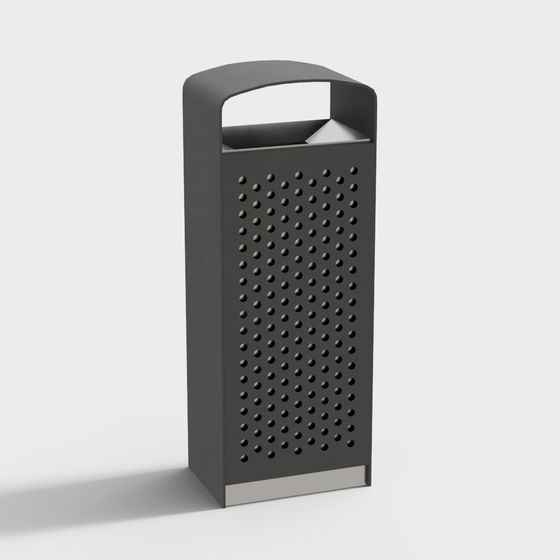 Modern Urban Dustbin 3D Model for Creative Projects