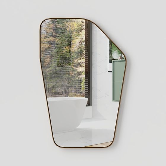 Unique Curved Mirror 3D model