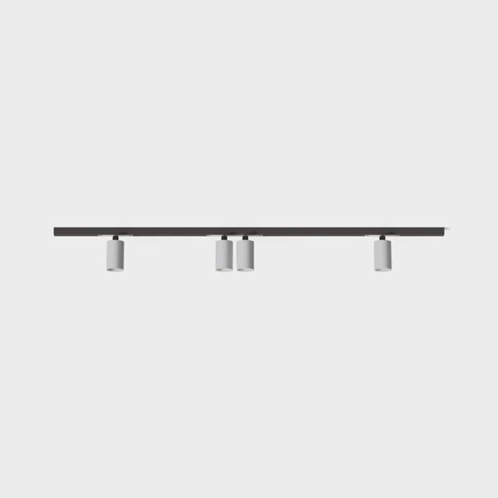Modern Downlight Spotlights 3D Model in Gray