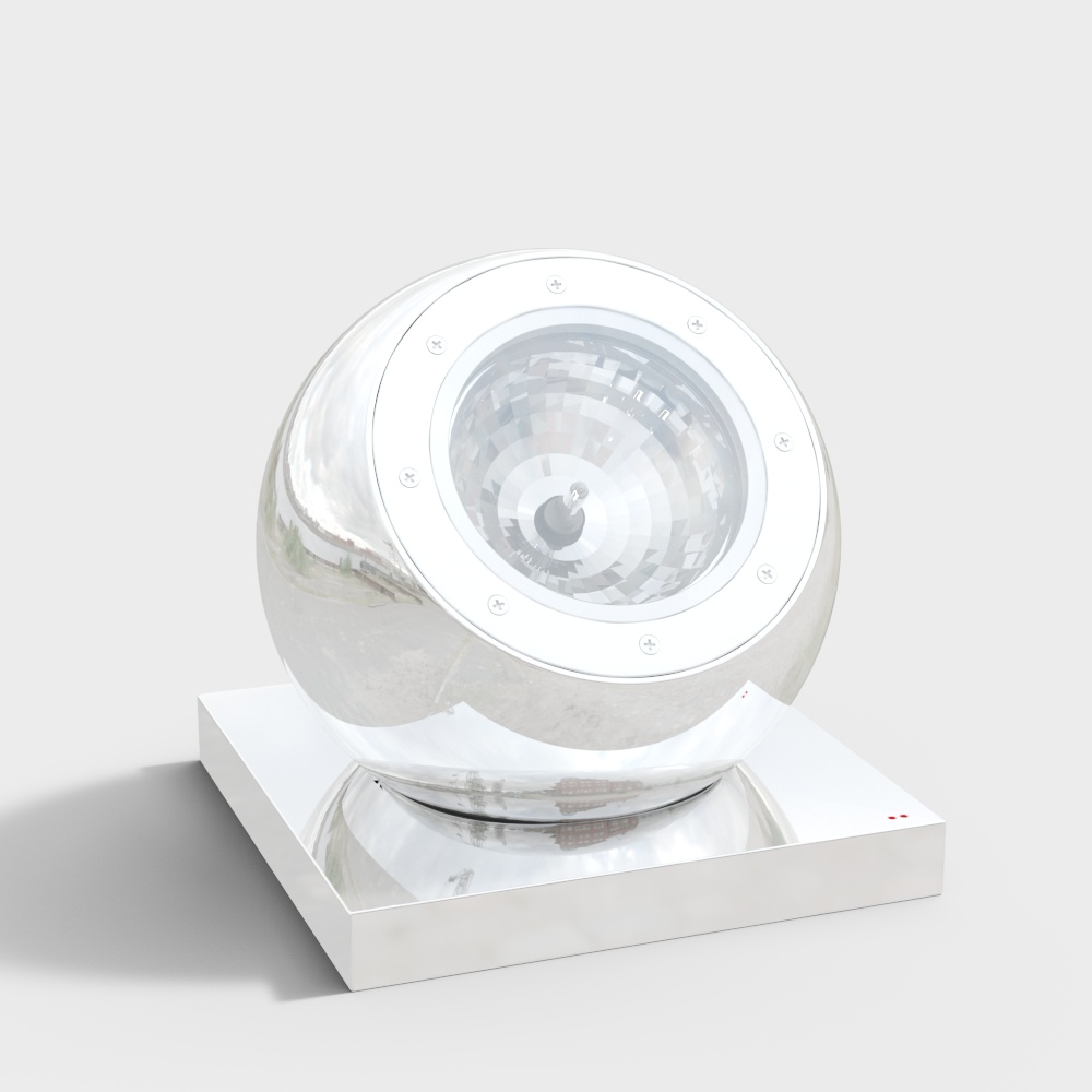 Lampe de sol en aluminium Beluga