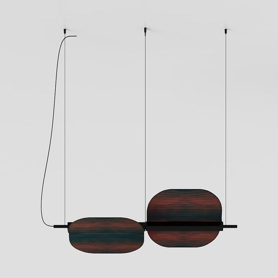 Stylish Hanging Light Fixture 3D model for Contemporary Spaces