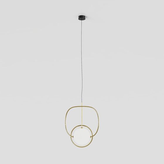 Stylish Pendant Light 3D model for Modern Interiors