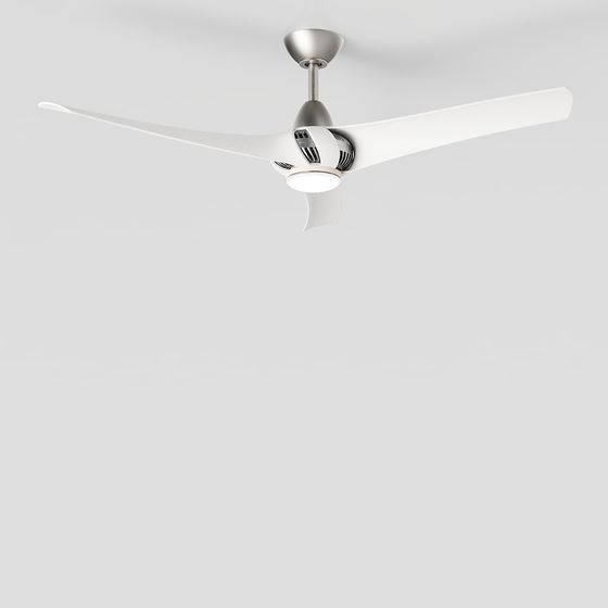 Stylish Minimalist Ceiling Fan 3D model for Contemporary Spaces