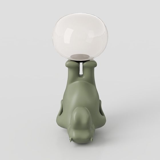 Dino Lamp Low-Polygon 3D model
