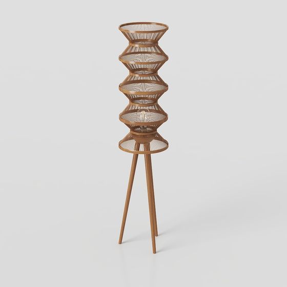 Stylish Low-Poly Lighthouse Lamp 3D Model