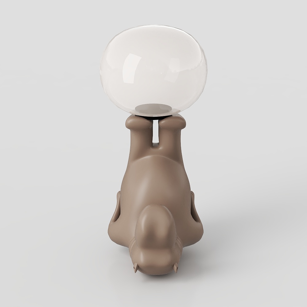 Stylish Seal Table Lamp 3D model