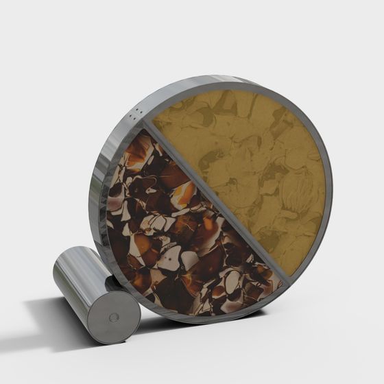 Abstract Disc 3D Model for Creative Design