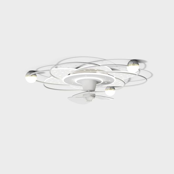 Celestial Sphere Ceiling Light 3D model for Modern Interiors