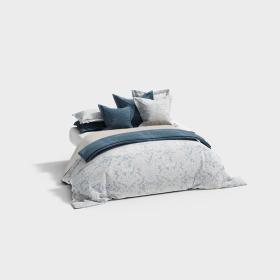 Dreamy Bed 3D model for Modern Interiors