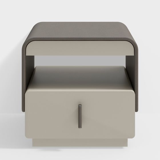 Modern Minimalist Nightstand 3D model